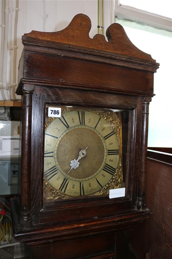 Oak 30 hour long case clock